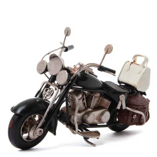 Декорация Motorcycle Black with a Suitcase